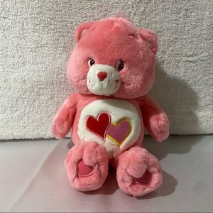🌺Care Bears 2003 Love A Lot Bear Plush Play Along Pink 13" Sings & Moves WORKS!